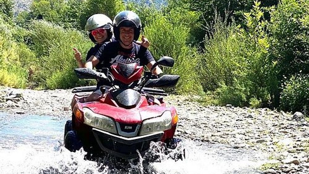 Motta Camastra: Quad Bike Excursion to the Alcantara Gorges and Lunch or Dinner with the Borgo Moms