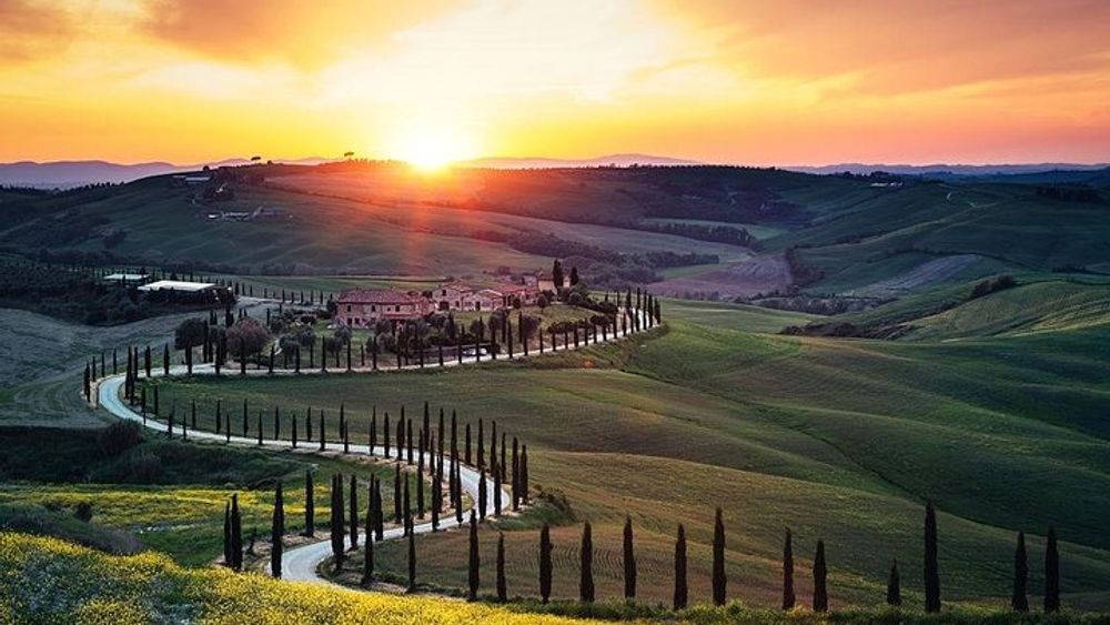From Rome: Private Best of Tuscany Countryside Tour with Wine Tasting