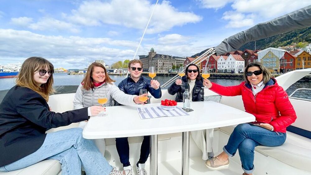 Evening private cruise in Bergen, possibility for a swim