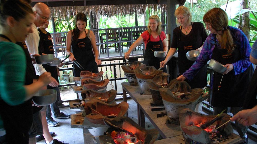 Cooking class at restaurant in Yangon