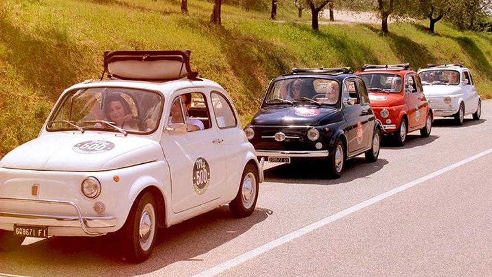 Fiat 500 Tour of the Chianti Roads from San Gimignano