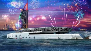 New Year's Evening Lotus Mega Yacht Dinner Cruise Tour Cover Image