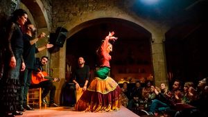 Barcelona: Old Town Walking Tour, Flamenco Show & Tapas Tour Dinner in the Born District Cover Image