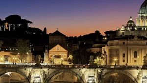 "Private Exclusive Rome by night with golf cart tour and pizza and gelato sit-down dinner" Cover Image